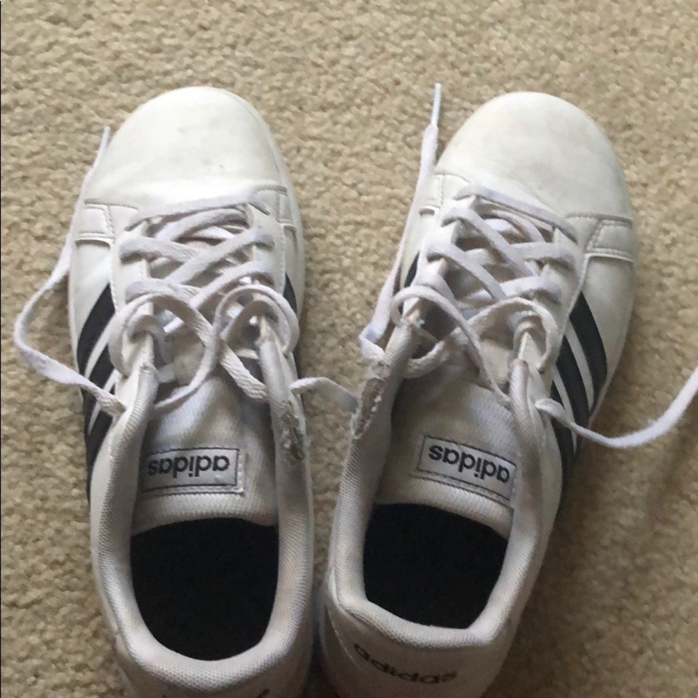 white adidas